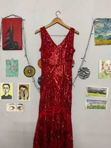 Red Sequin Gown❤️