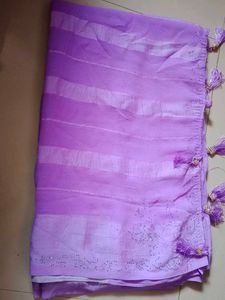 Elegant Purple Saree