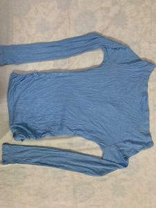 Free ❗❗Blue Wrap Top