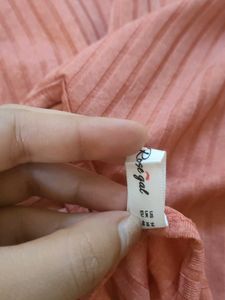Super Stylish Peach Crop Top