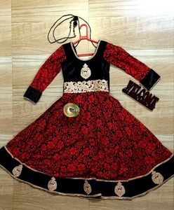Anarkali floral design kurta
