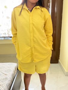 Cute Yellow Matching Set