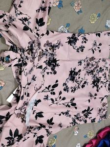 Pink Floral One Strap Top New Bust 30/32 Xs