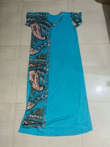 Teal Paisley Maxi Dress