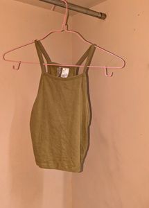 H&M olive green top