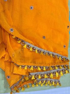 Mustard Yellow Sari