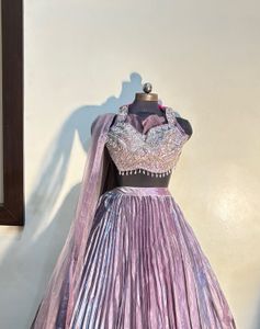 🎀Elegant Pink Lavender Lehenga Choli Set🎀