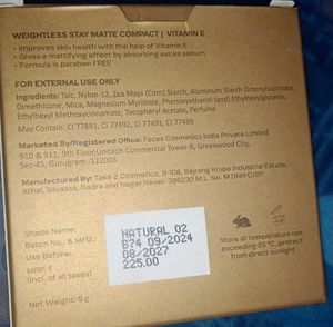 Faces Canada Weightless Stay Matte Compact