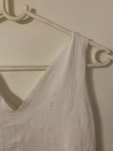 white ribbed vest tank top
