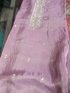 Lavender Embellished Salwar Kameez Suit