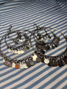 Statement Dangle Hoop Earrings