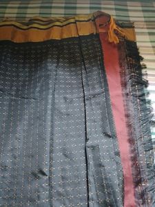 Black Silk Saree With Blouse