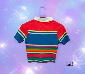Striped Y2k Top
