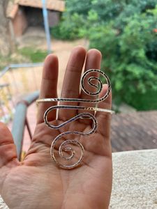 Silver Arm Cuff Bangle