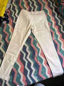 White Straight Leg Jeans