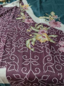 Floral print woolen suit