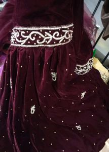 Bridel Gharara Maroon Daimond Set 🌹🔥