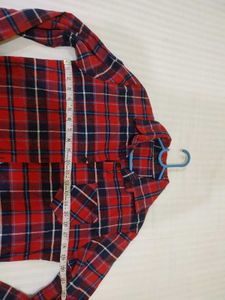 Red Plaid Flannel Shirt