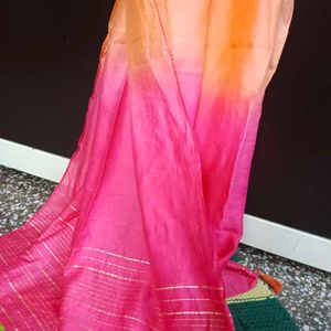 Beautiful Orange + Pink Dupatta