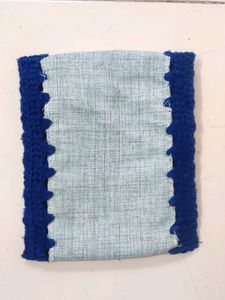 Handmade Crochet-Trim Pouch Mobile Cover