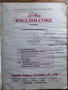 Golden English Core For Class 11th