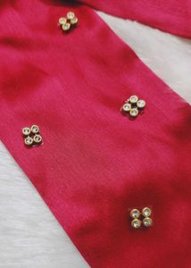 Long Tail Bow With Rhinestone