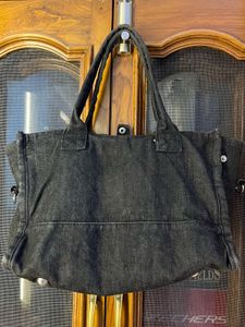 Denim &#39;M&#39; Initial Tote Bag