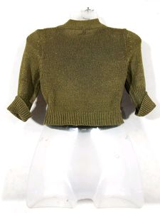 Olive Green Casual Crop Top (Women)