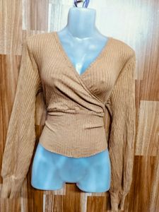 Wrap Long Sleeve Top