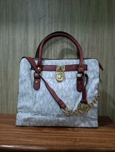 Michael Kors Hamilton MK Logo Satchel Bag