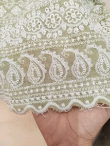 Green Embroidered Tunic Top