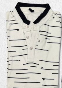 Striped White T-Shirt