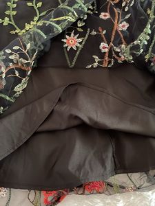 Floral Embroidered Skirt