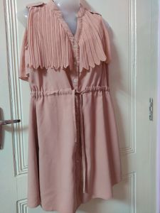 Ruffle Peach Dress
