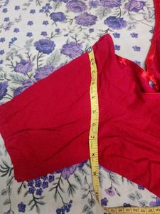 Red Readymade Saree Blouse
