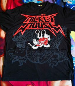MICKEY MOUSE METAL OVERSIZED TSHIRT