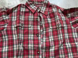 Uniqlo Red Plaid Flannel Shirt