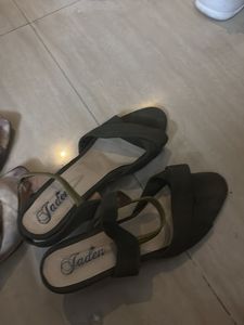 Olive green daily use heels