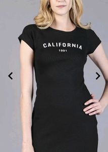 Black &#39;California 1991&#39; Dress