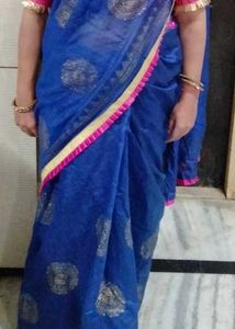 Elegant Blue Saree