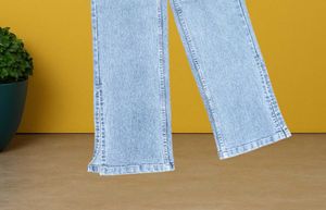 🤑M@07 Size-26 Light Wash Wide Leg Jeans