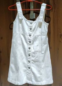 White Denim Dress