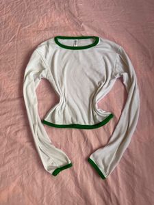 White Long Sleeve Top