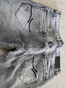 Grey Dyed Jeans Pant
