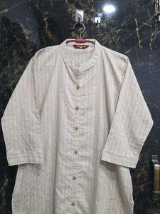 Cream Sequence Kurta