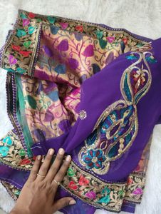 BEAUTIFUL PATLI SAREE 💜