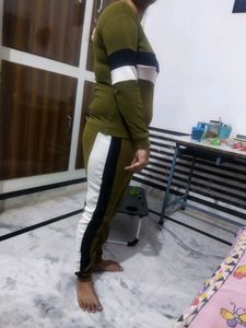Track Suit Olive Green Colour