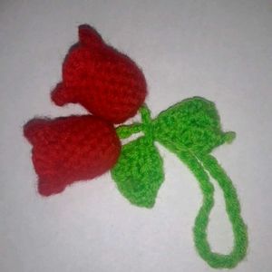 Crochet Cherry Charm