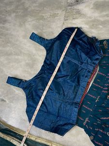 Teal Embellished Lehenga Choli Set