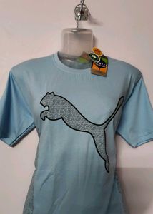 Light Blue Puma Graphic Tee